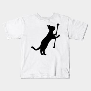 Black Cat. Cute cat Kids T-Shirt